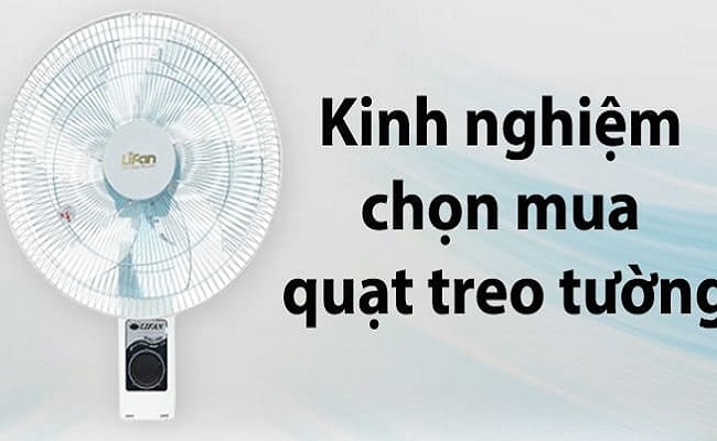 cách chọn quạt treo tường