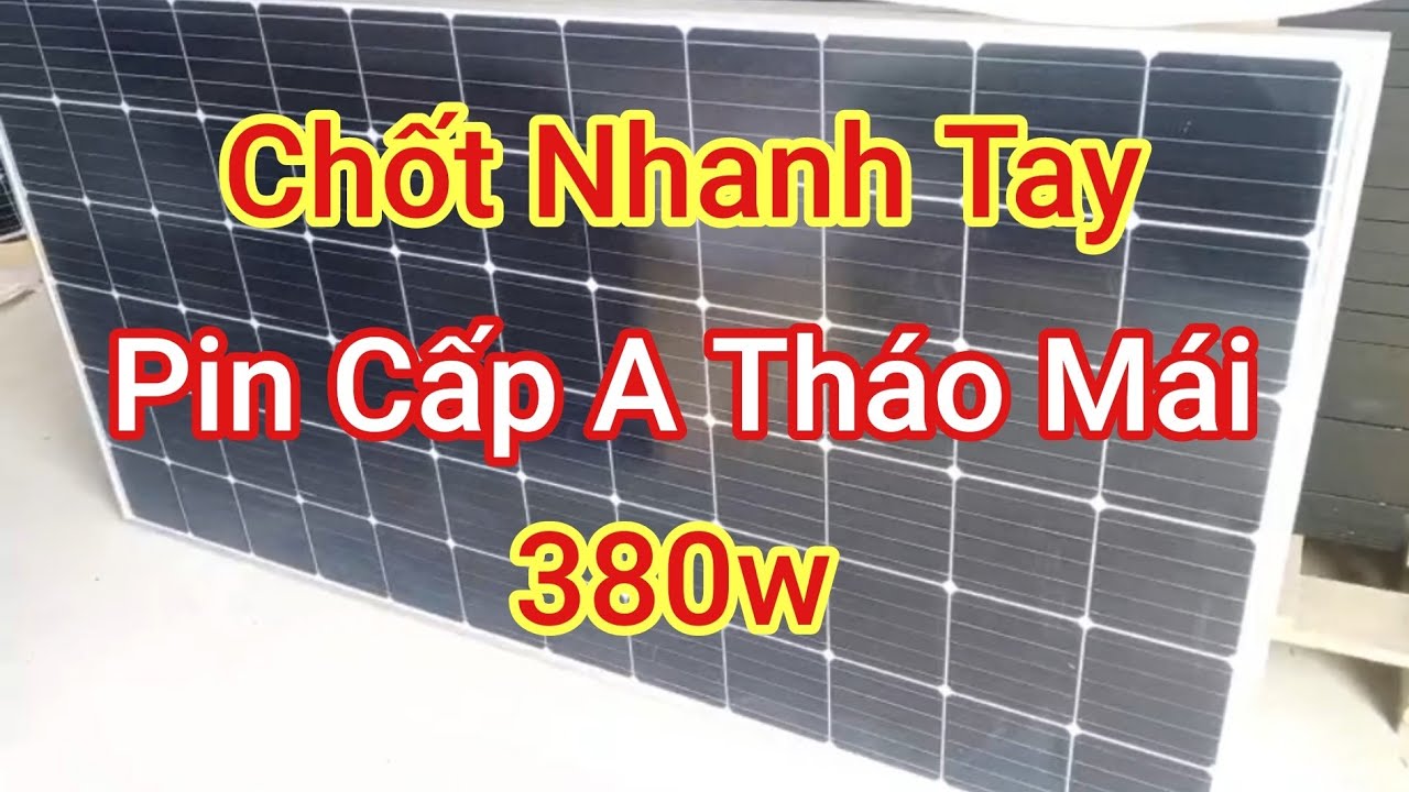 pin mặt trời tháo mái