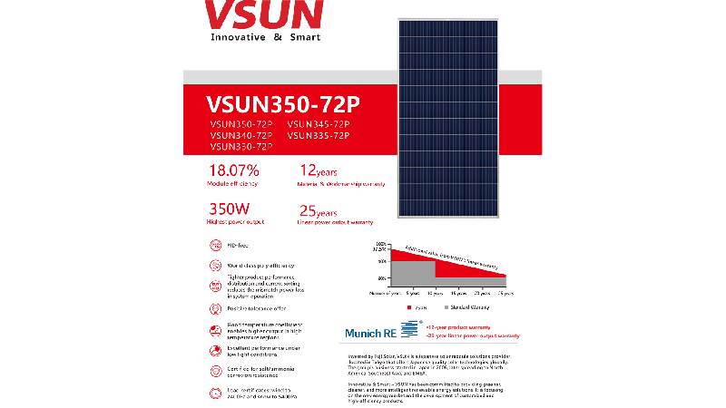 Báo giá pin năng lượng mặt trời VSUN
